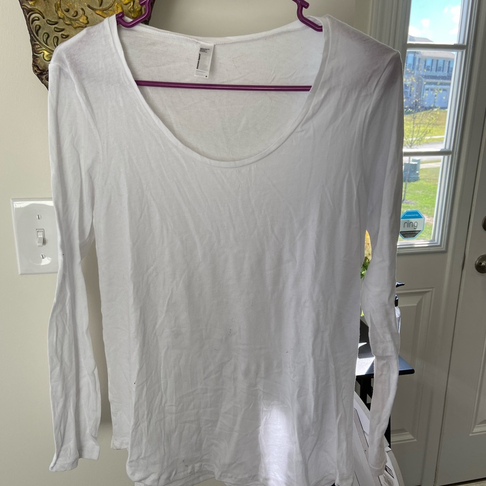 Long Sleeve White Tee